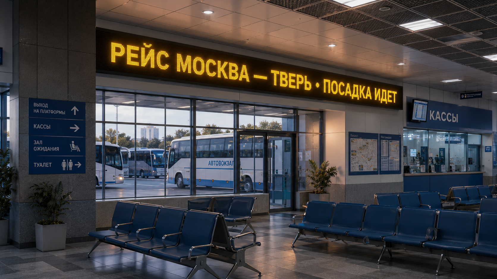 Бегущая строка для помещений желтая 96×64 см