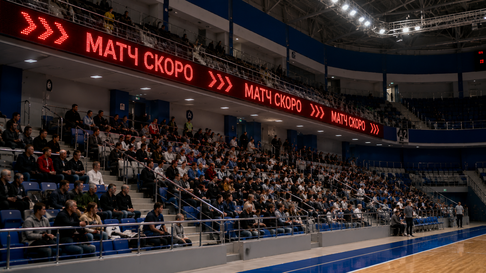 Бегущая строка для помещений красная 64×32 см
