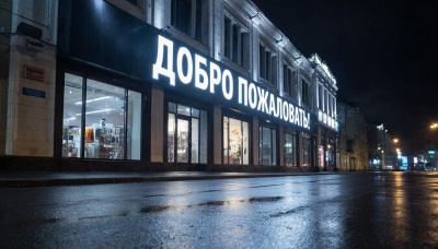 Бегущая строка для торгового дома «Заря» в Бийске