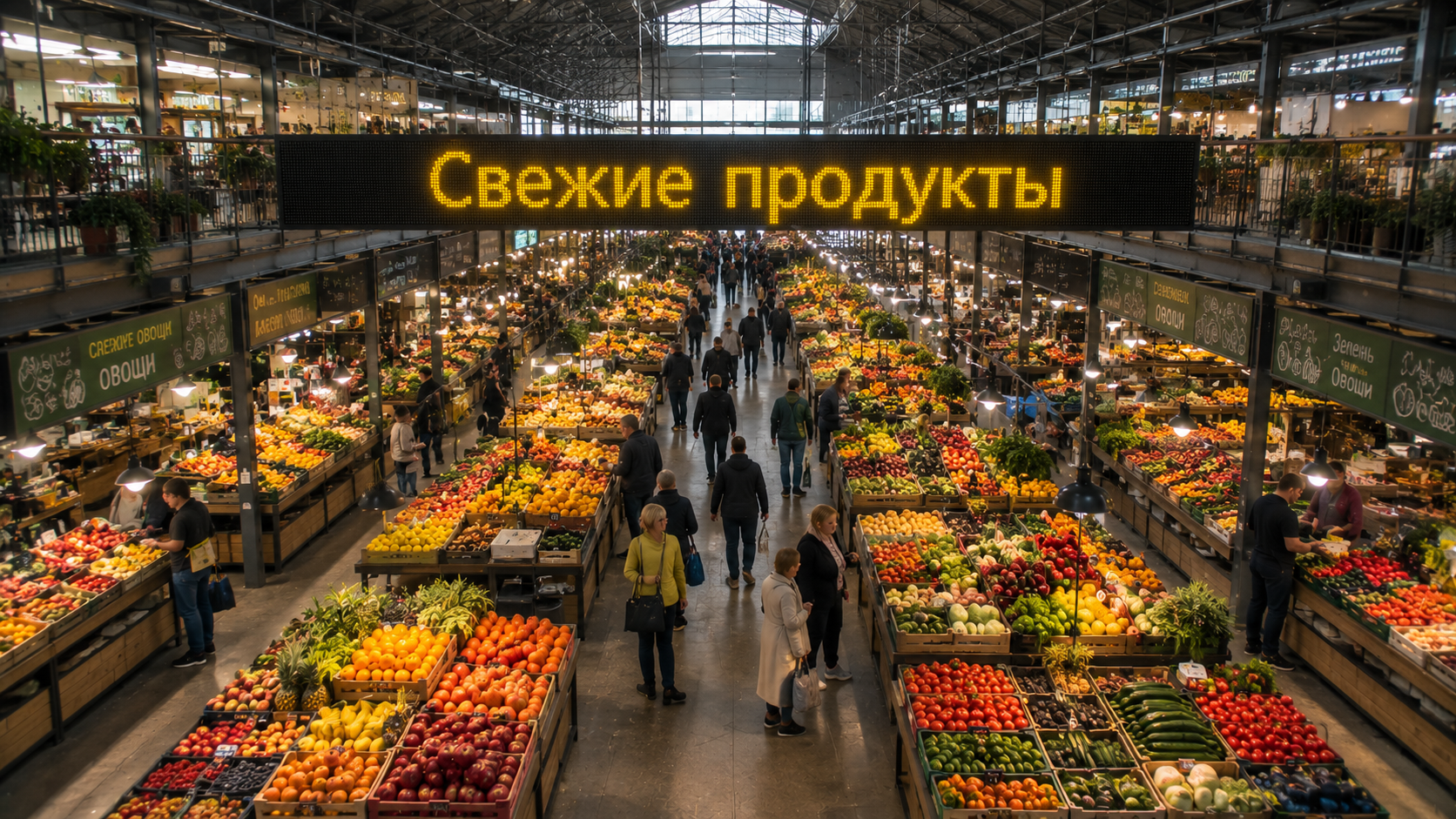 Бегущая строка для помещений желтая 14656×10544 см