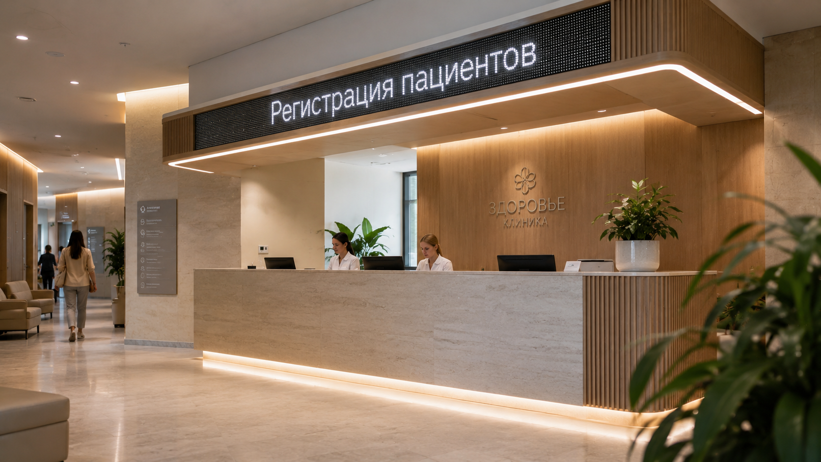 Бегущая строка для помещений белая 480×8048 см