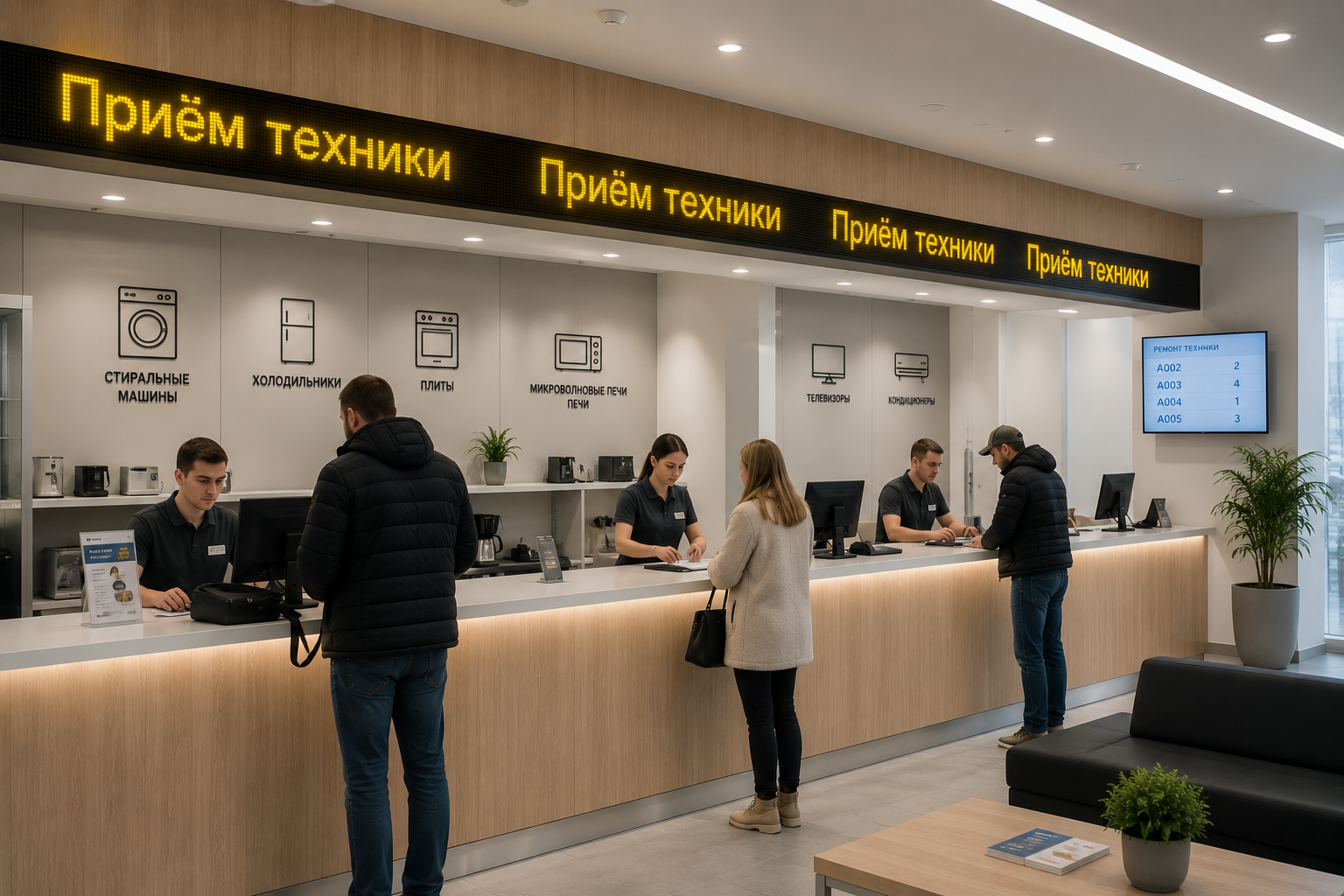 Бегущая строка для помещений желтая 28672×7520 см
