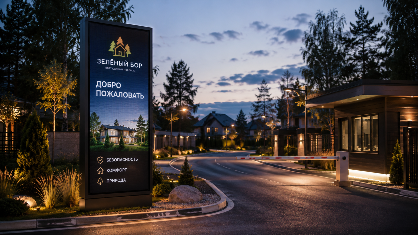 Видеовывеска уличная 224×128 см