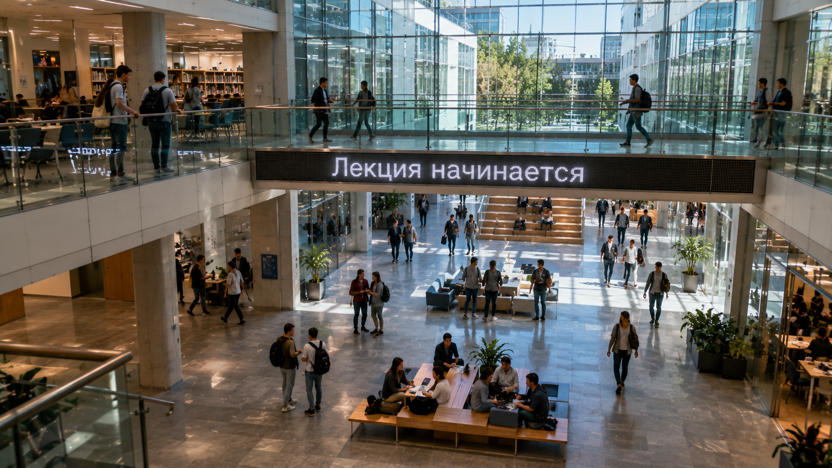 Бегущая строка для помещений белая 96×32 см