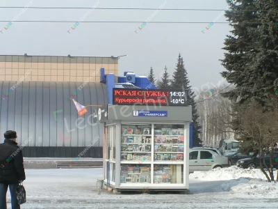 Рекламная бегущая строка для киоска «Роспечать» в Новокузнецке, фото 2