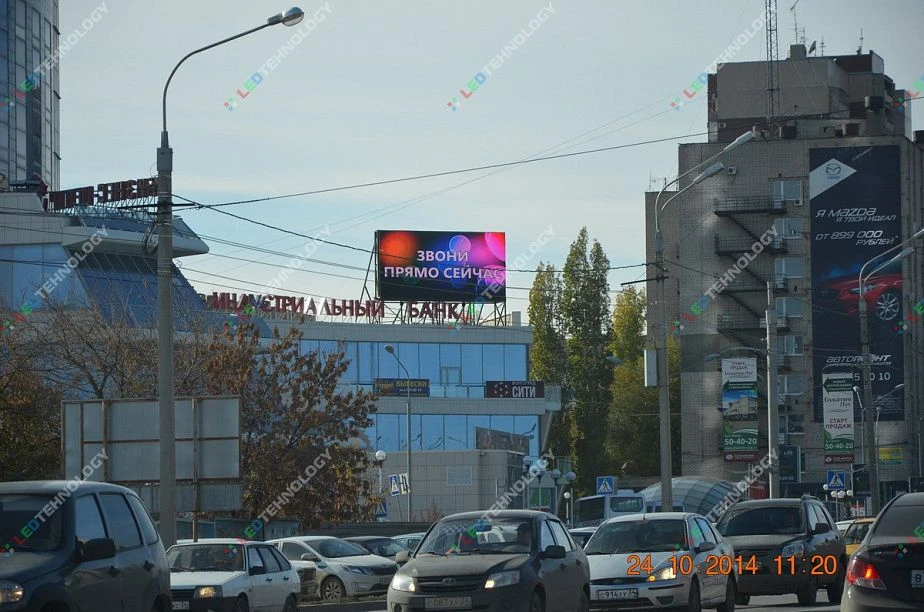 Наружный led-экран в бизнес центр. Волгоград, фото 2