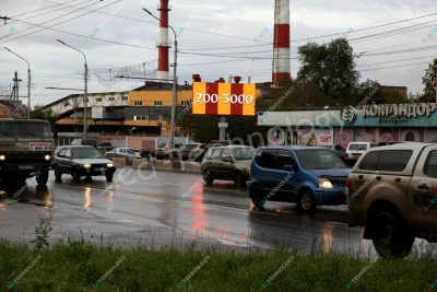 Внешний led-экран на билборде. Красноярск, фото 2