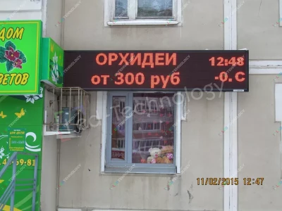 Светодиодная вывеска для магазина «Мир цветов». Коломна, фото 2