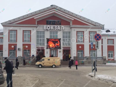 Светодиодная видеовывеска на железнодорожном вокзале, фото 3