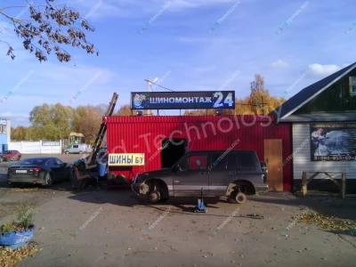 Светодиодная бегущая строка для рекламы шиномонтажной мастерской в Твери, фото 2