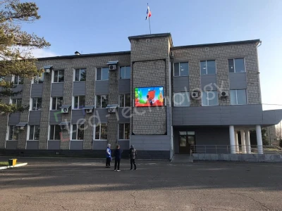 Светодиодный уличный экран на здании администрации. Михайловск, фото 5