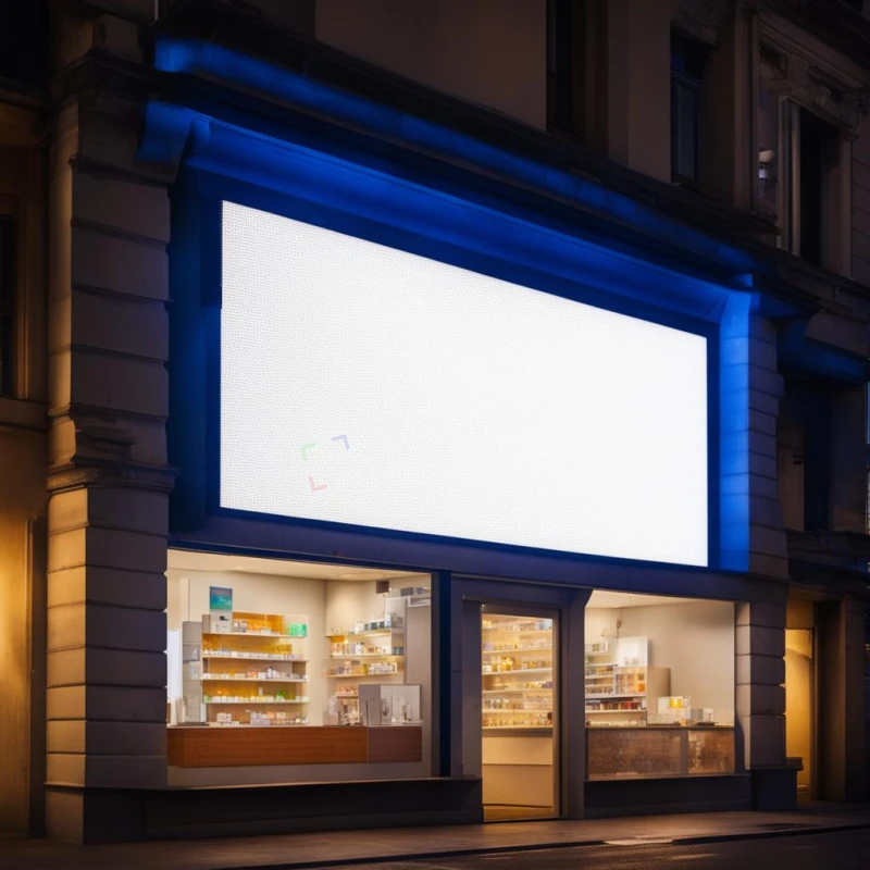 Led экран высокой четкости на фасад аптеки. Барнаул, фото 1