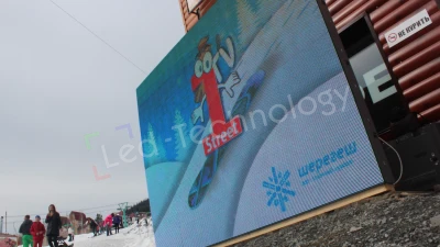 LED экран для круглосуточной трансляции мероприятий в Шерегеше, фото 3