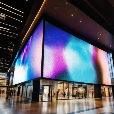 Светодиодный экран в фитнес-центре Москва Сити, фото 1