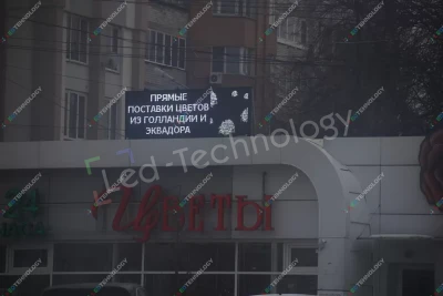 Видеовывески для цветочного магазина «Миллион роз». Ярославль, фото 2