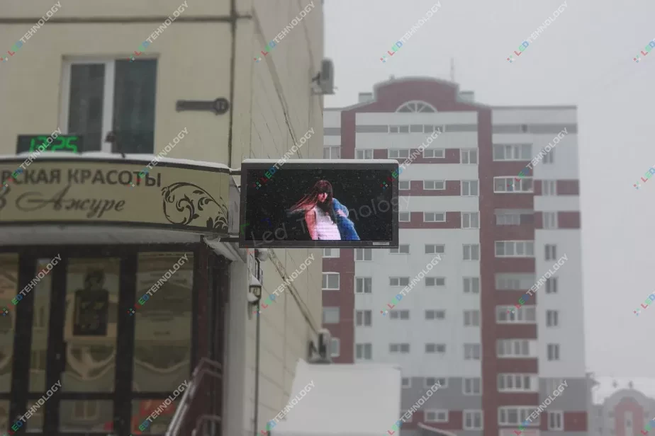 Светодиодная видеовывеска для салона красоты «В Ажуре». Барнаул, фото 2