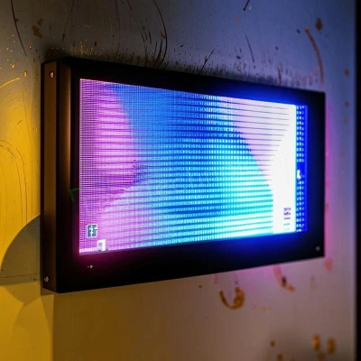 Светодиодная LED-вывеска над входом в магазин. Тверь, фото 1