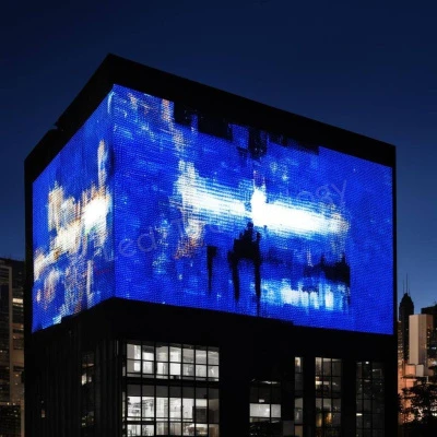 Светодиодный уличный экран на здании администрации. Михайловск, фото 1