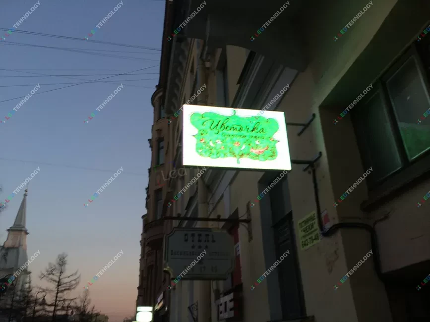 Светодиодная видеовывеска для цветочного отдела в Санкт-Петербурге, фото 3