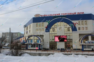 Уличный светодиодный экран для ТЦ «Первомайский». Иркутск, фото 4