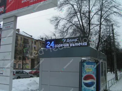 Светодиодная бегущая строка для киоска «У дома» в Новокузнецке, фото 2