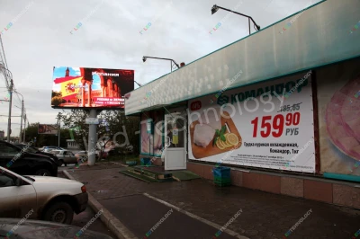Внешний led-экран на билборде. Красноярск, фото 3