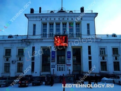 Led-экран для речного вокзала. Усть-Илимск, фото 2