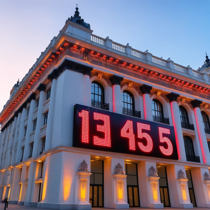 Бегущая строка для рекламы магазина «Буран» в Кемерово, фото 1