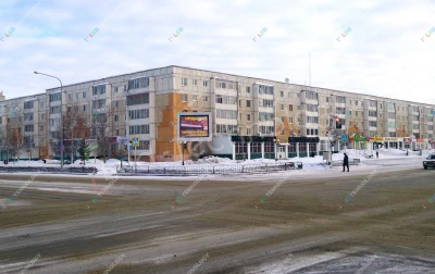 Светодиодный уличный экран на билборде. Нягань, фото 2