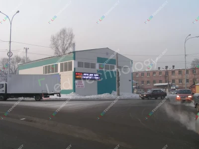 Цветной LED-дисплей на фасаде здания в Новокузнецке, фото 4