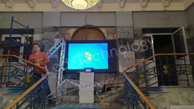 Установка LED-экрана в Президентском физико-математическом лицее, фото 2
