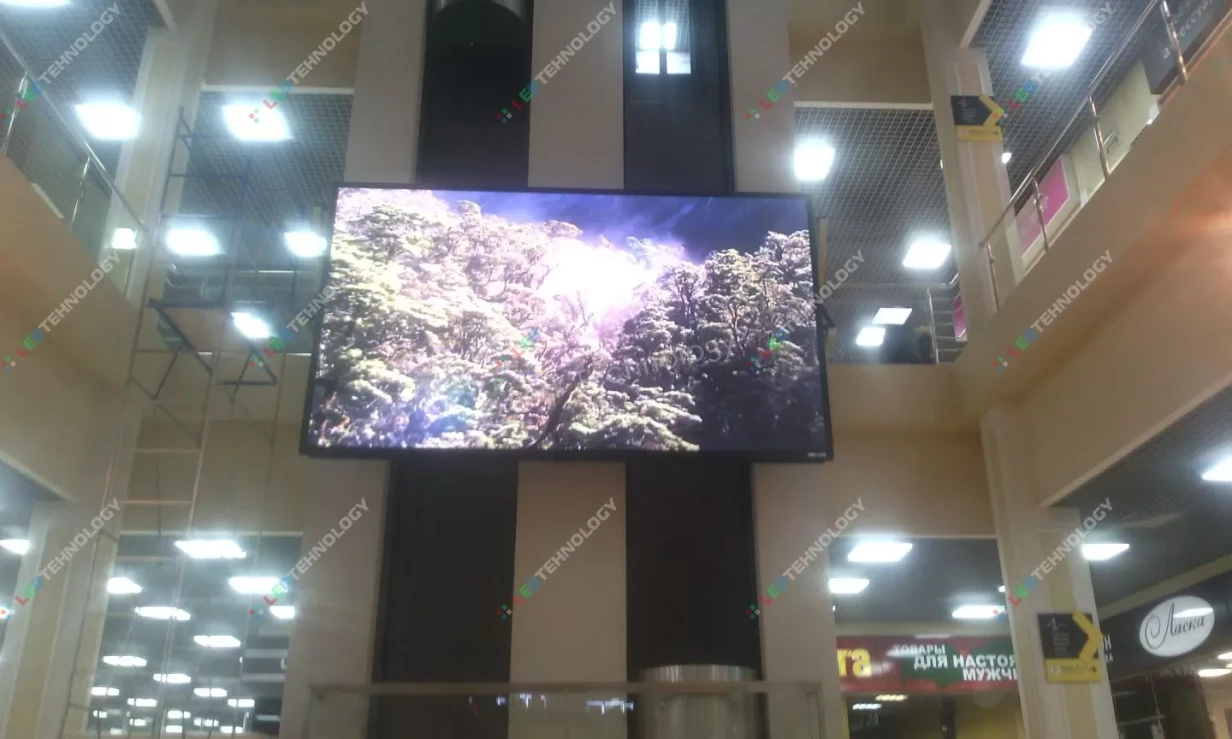 Светодиодный экран в торговом центре  «Плаза». Обнинск, фото 4