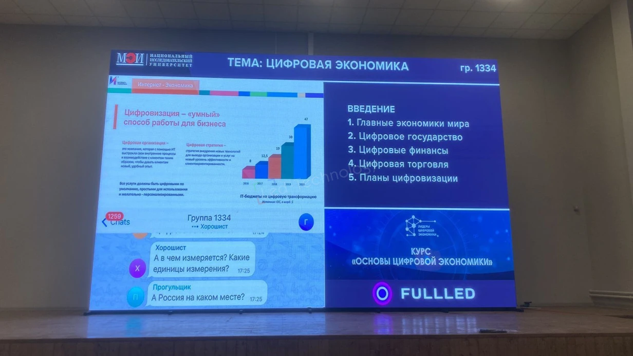 Светодиодный экран для актового зала на 1 000 мест. Вологда, фото 2