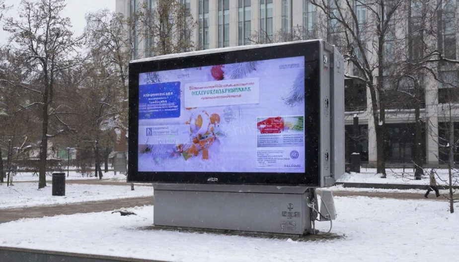 led-screen-winter-street