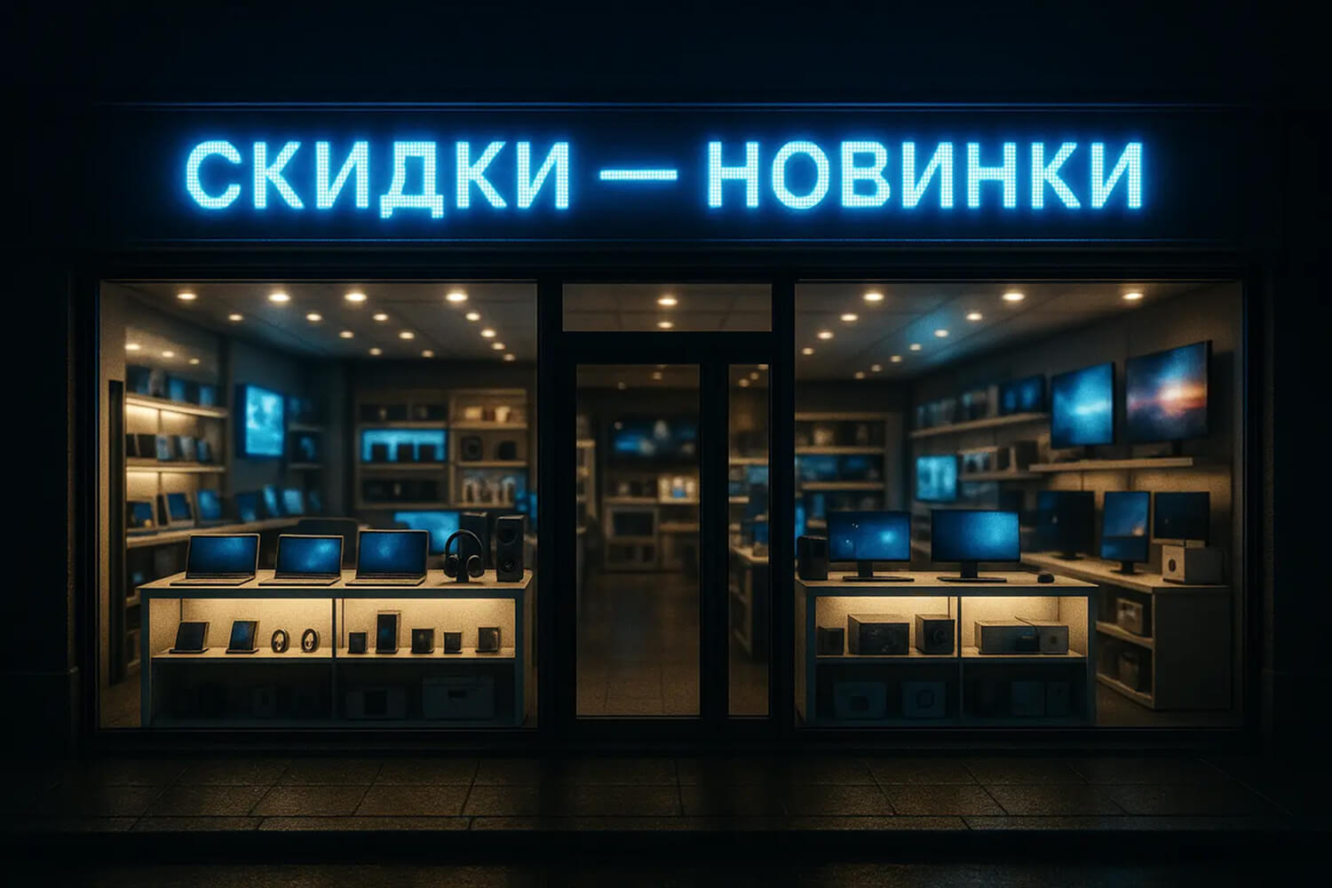 Зеленая бегущая строка 28832x9152см.